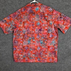 The Territory Ahead Shirt XXLT‎ Lehua Batik Floral Multicolor Hawaiian Button Up